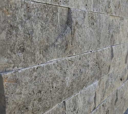 Silver Travertine Splitface